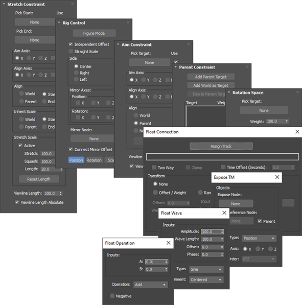 3ds max smartanim animation rig toolkit controllers